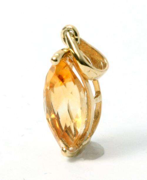 **R1 700.00**NEW 10KT YELLOW GOLD MARQUISE CUT CITRINE PENDANT
