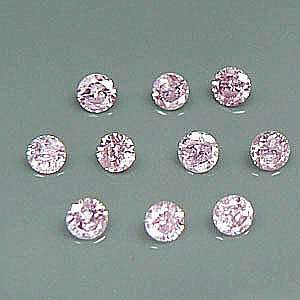 0.30cts/1.90mm AMAZING ROUND PINK DIAMOND JEWELRY SET - one of the rarest and most valuable diamond