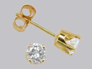 **R8 800**1/4ct Diamond Earrings Studs 14K Yellow Gold