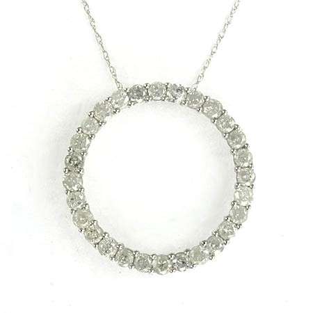 **R22 800.00***2ctw. Diamond White Gold Circle-Of-Love Necklace