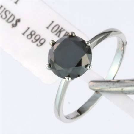 **R17 000.00**3 ctw. Black Diamond Solitaire 10K Gold Ring