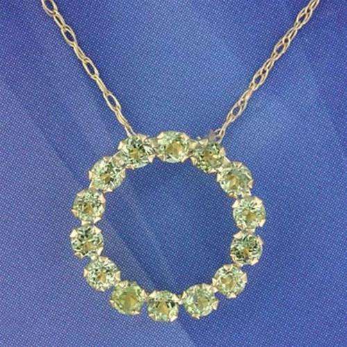 **R1 800**10K Gold Peridot Circle-Of-Love Necklace