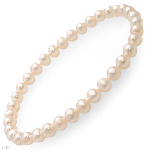 **R400.00**High Quality Brand New Bracelet With Genuine 5-5.5mm Freshwater Pearls .