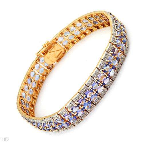 **R120 000.00***High Quality Bracelet With 12.80ctw Precious Stones - Genuine Diamonds and Tanzanite