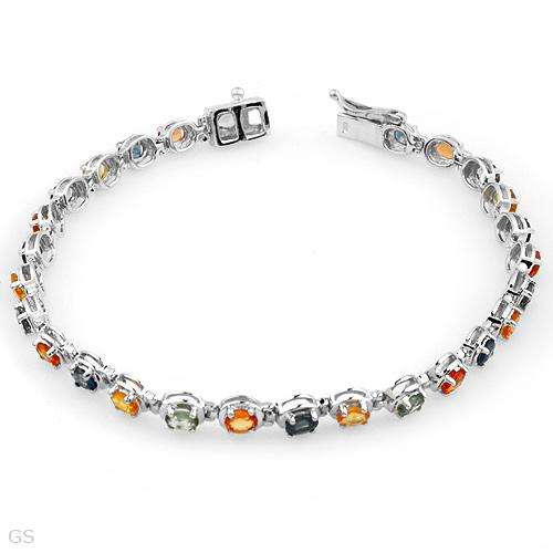 **R5000**Bracelet With 6.50ctw Genuine Sapphires in 925 Sterling silver. Total item weight 9.1g Len