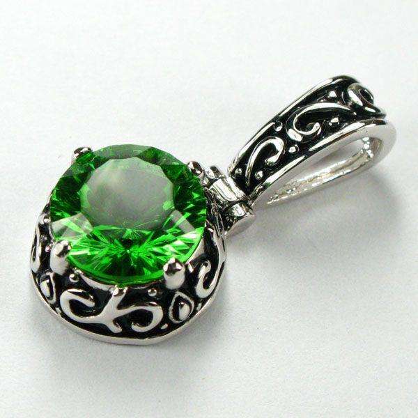 GREEN MYSTIC TOPAZ 925 STERLING SILVER PENDANT TP88