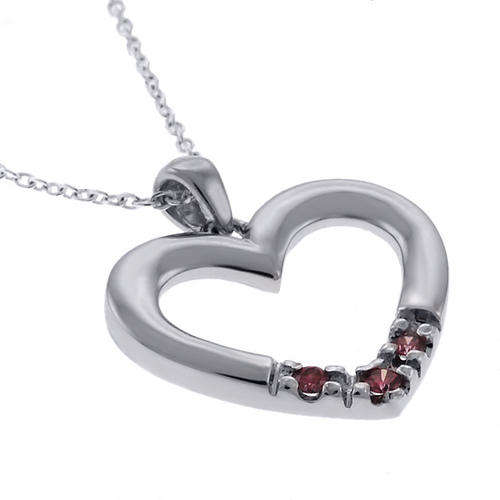 **R2 000.00**STUNNING PINK DIAMOND HEART SHAPE PENDANT SILVER +CHAIN
