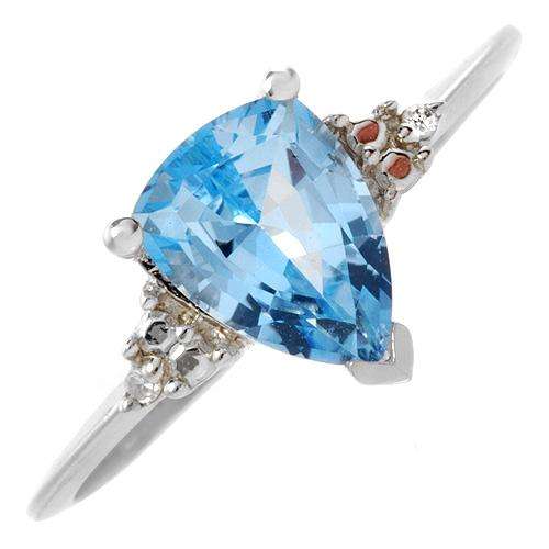 **R2 000.00**Stylish Brand New Ring With 1.65ctw Precious Stones - Genuine Diamonds and Topaz