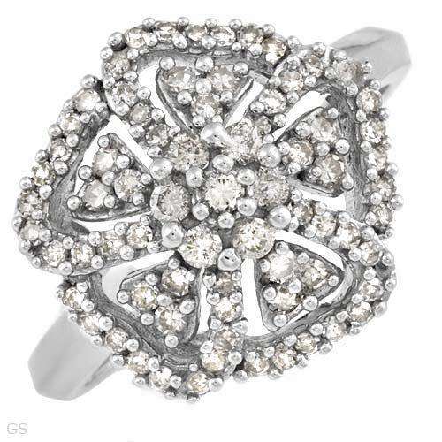 **R8500.00**Exquisite Ring With 0.50ctw Genuine Clean Diamonds Beautifully Crafted in White Gold- Si