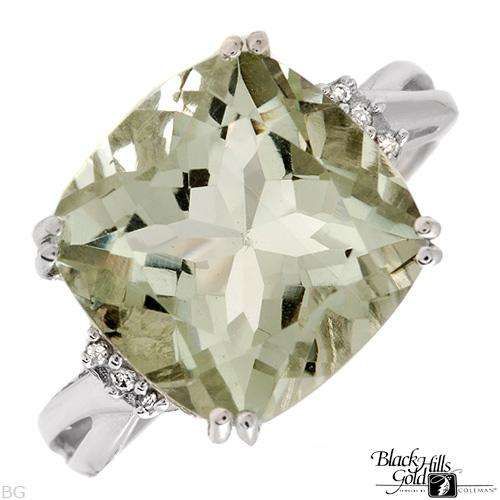 **R6000.00**Black hills Gold Ring With 6.20ctw Precious Stones - Genuine Clean Diamonds and Amethys