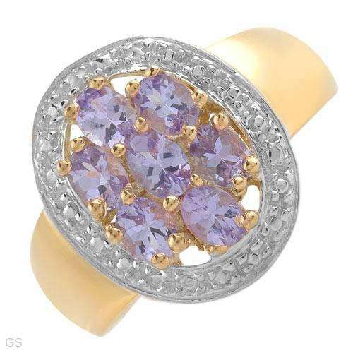 **R2 000.00**Nice Brand New Ring With 1.19ctw Genuine Tanzanites Beautifully Crafted in 14K/925 Gold