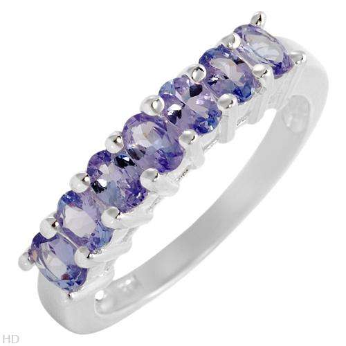 **R1 600.00**Pleasant Brand New Ring With 1.19ctw Genuine Tanzanites Crafted in 925 Sterling silver