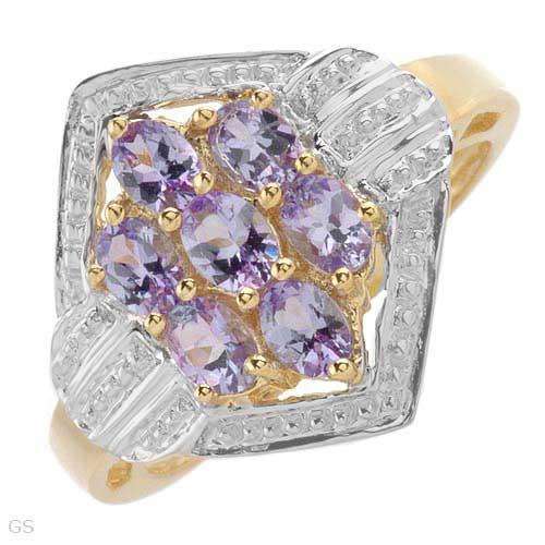 **R2 000.00**High Quality Brand New Ring With 1.19ctw Genuine Tanzanites Crafted in 14K/925 silver