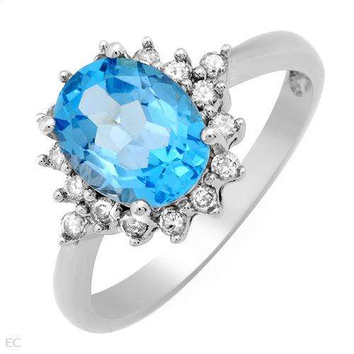 **R9 500.00**FPJ High Quality Brand New Ring With 2.30ctw Precious Stones - Genuine Diamonds & Topaz