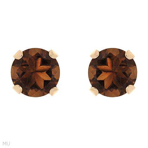 **R300.00**Wonderful Brand New Stud Earrings With 1.30ctw Genuine Topazes Made of Yellow Gold