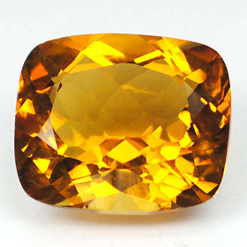 **R3 000.00**22.82ct RADIANT EMERALD SCISSOR CUT ORANGE CITRINE GEM