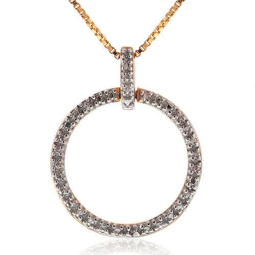 **R1 000**Sterling Silver Gold Plated Circle Pendant W/18" Chain