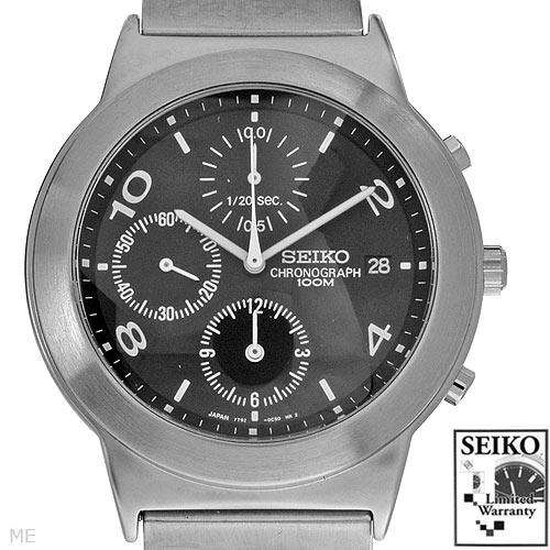 SEIKO SND281 Brand New Gentlemens Chronograph Date Watch