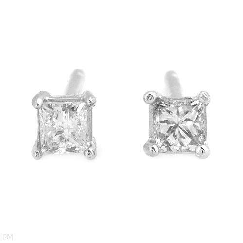 **R1 800.00**Elegant and Beautiful Brand New Stud Earrings With Genuine Princess Cut Diamonds