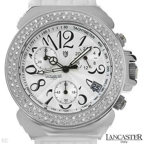 **R30 000.00**LANCASTER OLA0226ES Made in Italy New Chronograph Date Watch With 0.94ctw Genuine Diam
