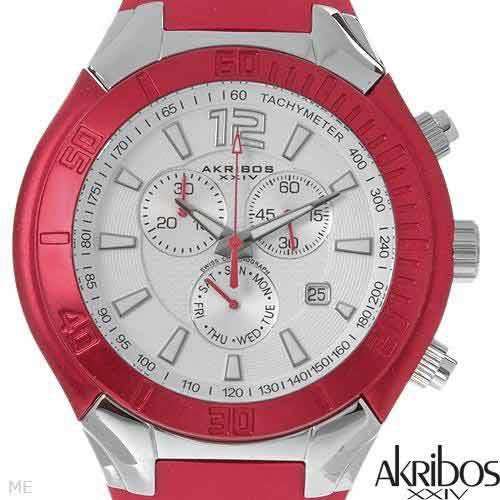 **R8 700.00***AKRIBOS XXIV AK428RD Brand New Gentlemens Chronograph Day date Watch