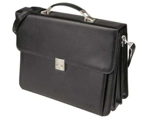 Thierry Mugler Designer Laptop Bag - Black