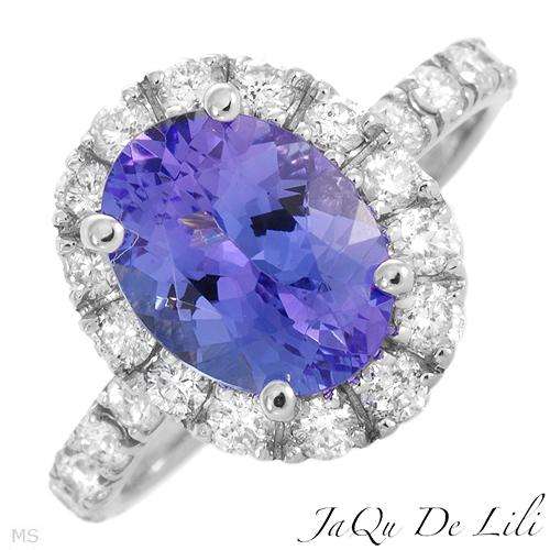 **R83000.00 IGL CERTIFIED**JAQU DE LILI Vibrant Brand New Ring With 3.65ctw Diamond & Tanzanite