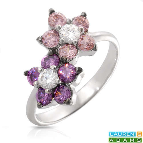 LAUREN G. ADAMS Pleasant Brand New Ring With 1.90ctw Cubic zirconia Crafted in 925 Sterling silver-