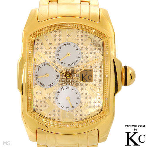 **R9000.00***TECHNO COM Brand New Gentlemens Day date Watch With Genuine Diamonds
