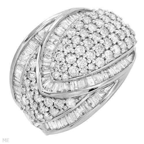 **R40 000***Vibrant Brand New Ring With 1.50ctw Genuine Diamonds Well Made in 14K White Gold- Size 7