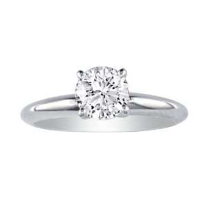 **R30000***1/2ct Diamond Solitaire Engagement Ring in 10K White Gold size 7.5