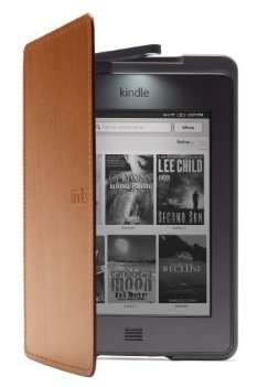 Kindle Touch Lighted Leather Cover, Saddle Tan  - Please see images for kindle