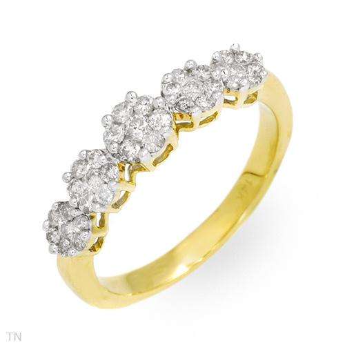 ***R19000.00 ***THINK VALENTINES***Ring With 0.50ctw Genuine Diamonds Made of 14K Yellow Gold