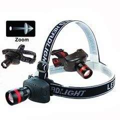 5 ON AUCTION!!!High Power LED Zoom Headlamp - Ideal for Camping, Hunting, Fishing and Sport