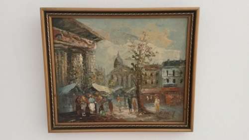 Vintage Oil on Canvas by Caroline Burnett
