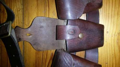 Vintage Leather SAP Ammunition Belt