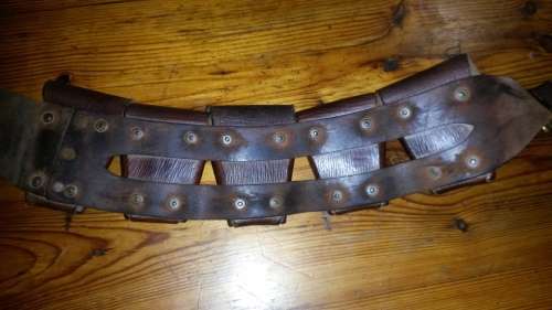 Vintage Leather SAP Ammunition Belt
