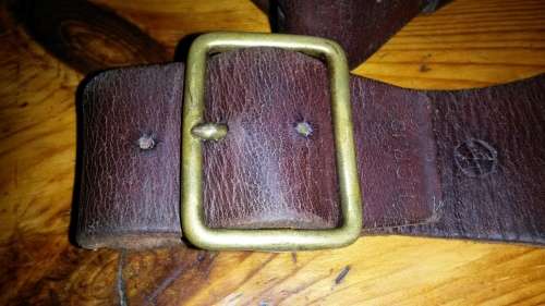 Vintage Leather SAP Ammunition Belt