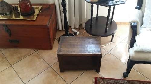 Old English Wooden Coal Box