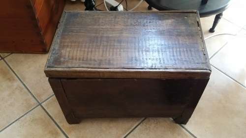 Old English Wooden Coal Box
