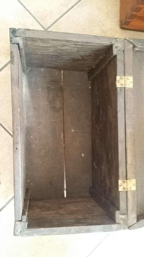 Old English Wooden Coal Box