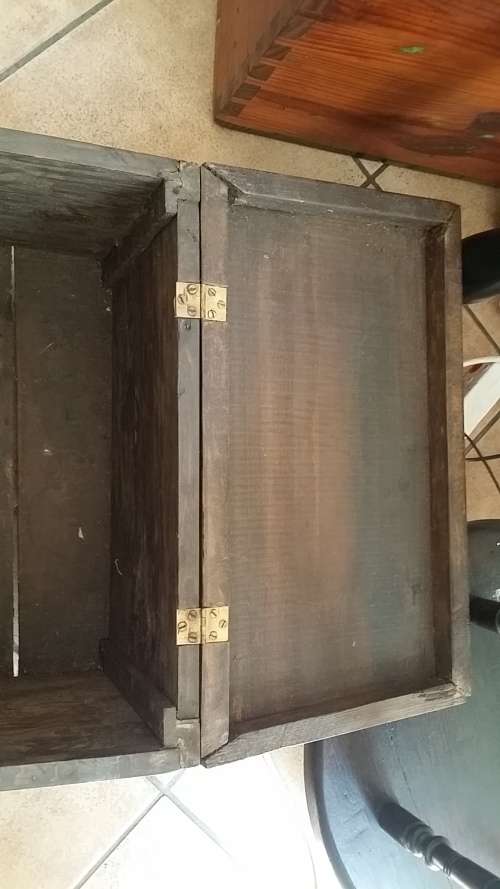 Old English Wooden Coal Box