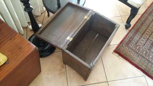 Old English Wooden Coal Box