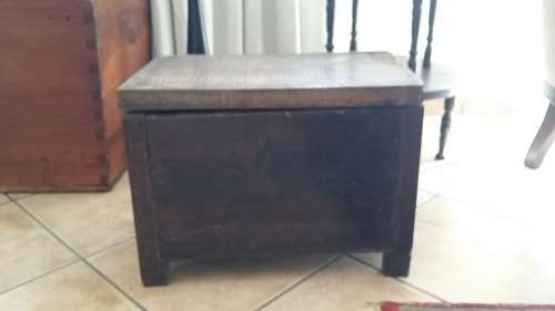 Old English Wooden Coal Box