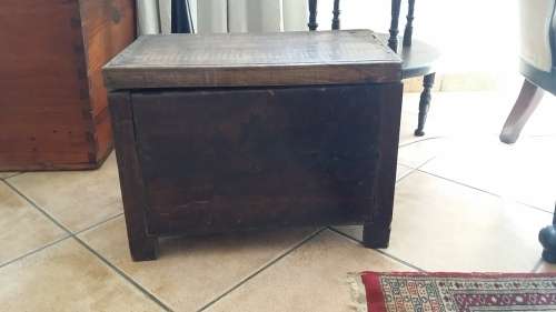 Old English Wooden Coal Box