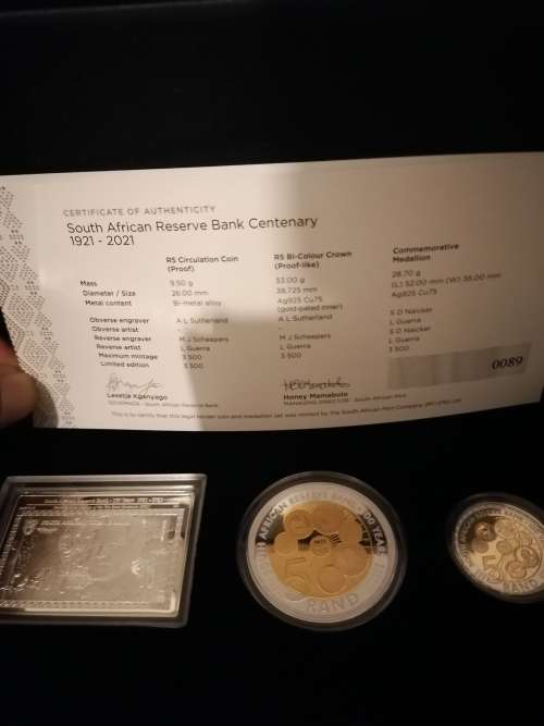 Brand new limited edition SARB Century proof set