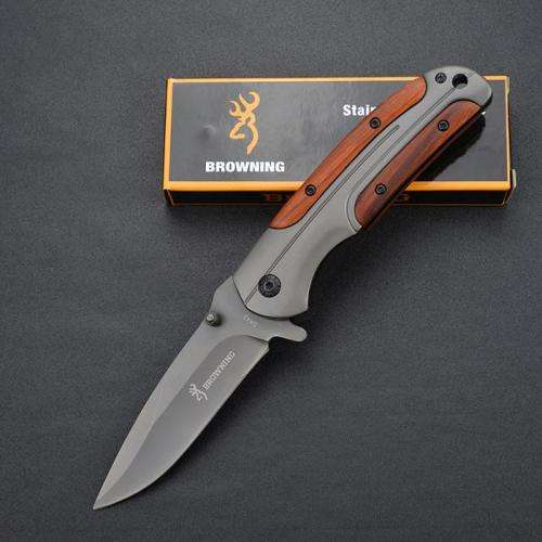 Browning DA43 Folding Knife 3Cr13 Blade Rosewood Handle Titanium Tactical Knife  -3 AVAILABLE!!