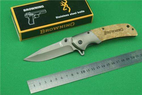 New! Browning Knife 354 Folding Titanium Blade 440C Steel  -3 AVAILABLE!!