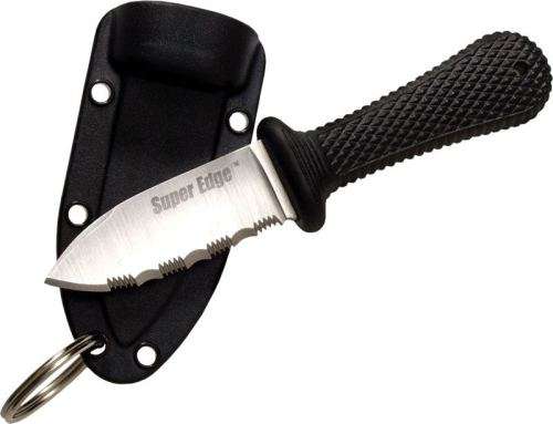 Cold Steel 42SS Super Edge Neck Knife 2" Serrated Blade, Kraton Handle - 5 AVAILABLE!!