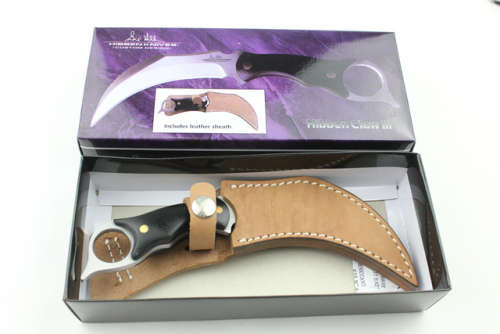 New United Hibben Claw III Full Tang Claw Knife with Leather Sheath